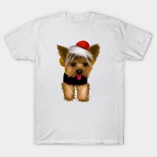 Cute Yorkshire Terrier Drawing T-Shirt